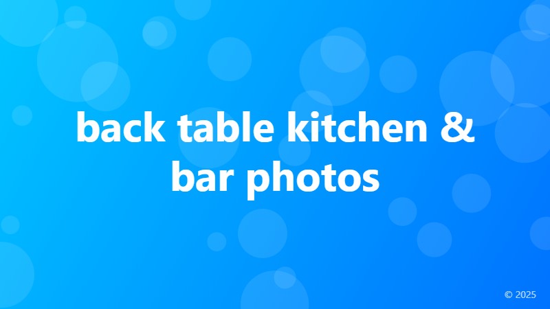 back table kitchen & bar photos