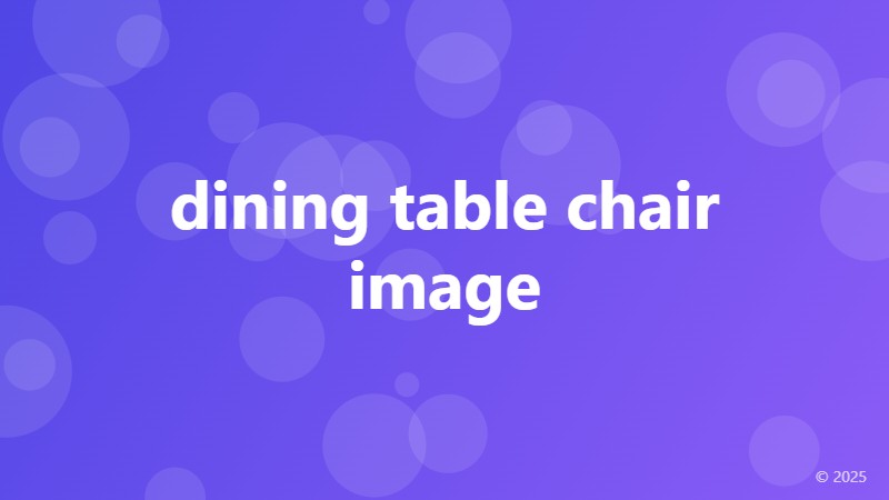 dining table chair image