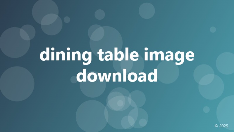 dining table image download