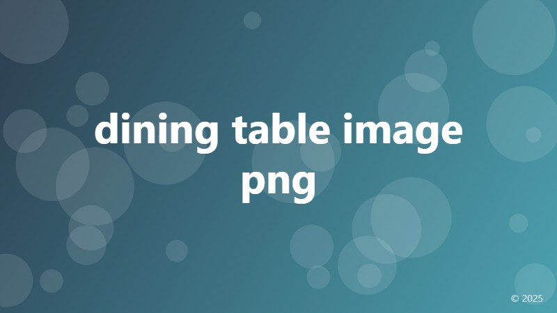 dining table image png
