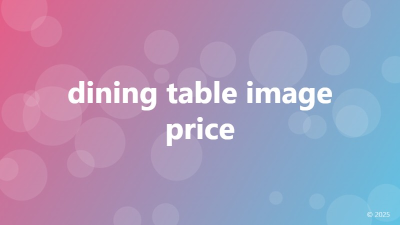dining table image price