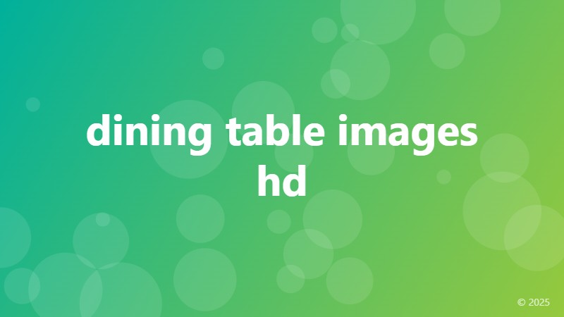 dining table images hd
