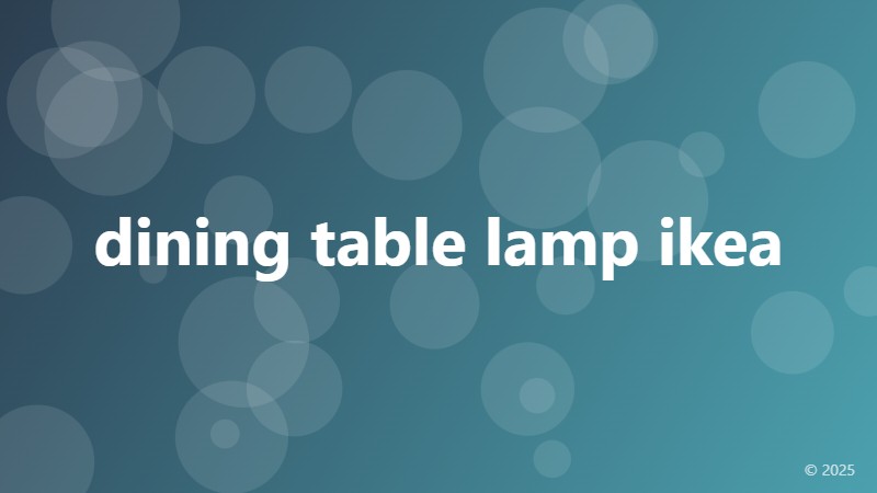 dining table lamp ikea