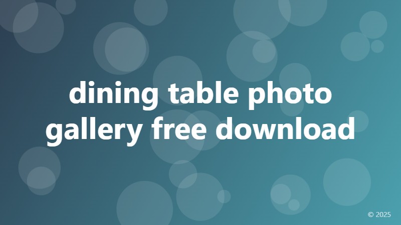 dining table photo gallery free download