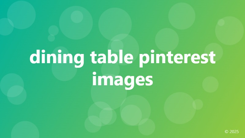 dining table pinterest images