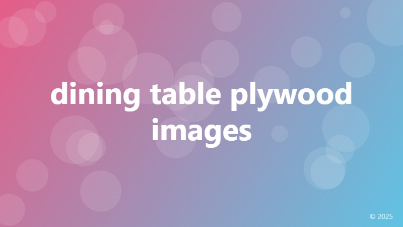 dining table plywood images