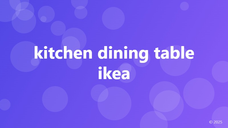 kitchen dining table ikea