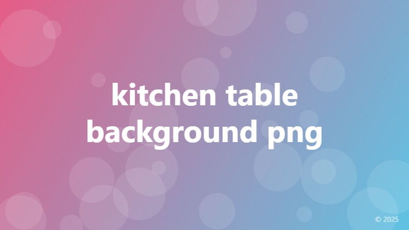 kitchen table background png
