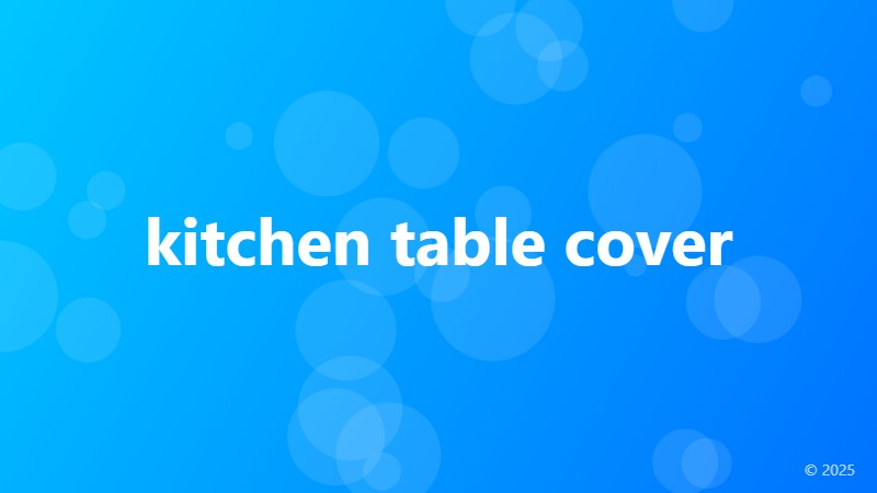 kitchen table cover