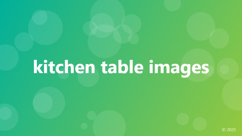 kitchen table images