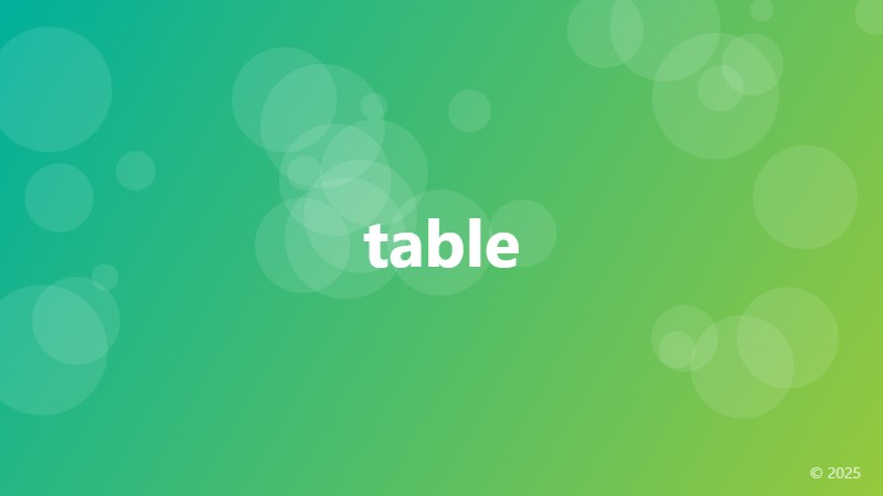 table